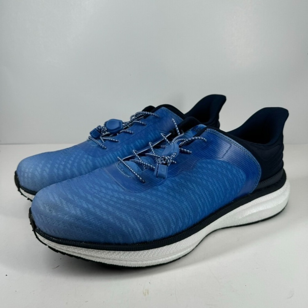 Dr. Comfort Don Men's US 14W Blue Hands-Free Slip-On Athletic Walking Shoes 5195